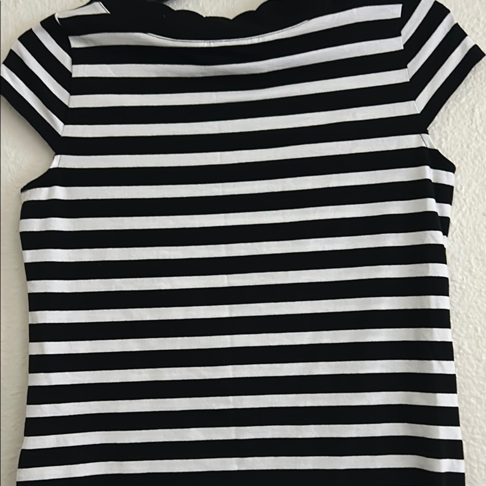 Anne Klein Black and White Top - Picture 5 of 7